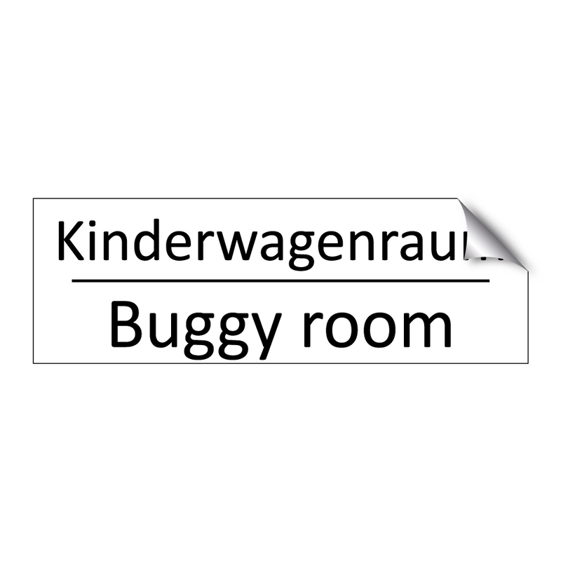 Kinderwagenraum - Buggy room
