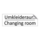 Umkleideraum - Changing room