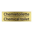 Chemietoilette - Chemical toilet