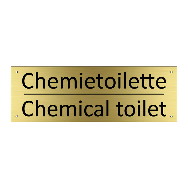 Chemietoilette - Chemical toilet
