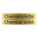 Chemietoilette - Chemical toilet