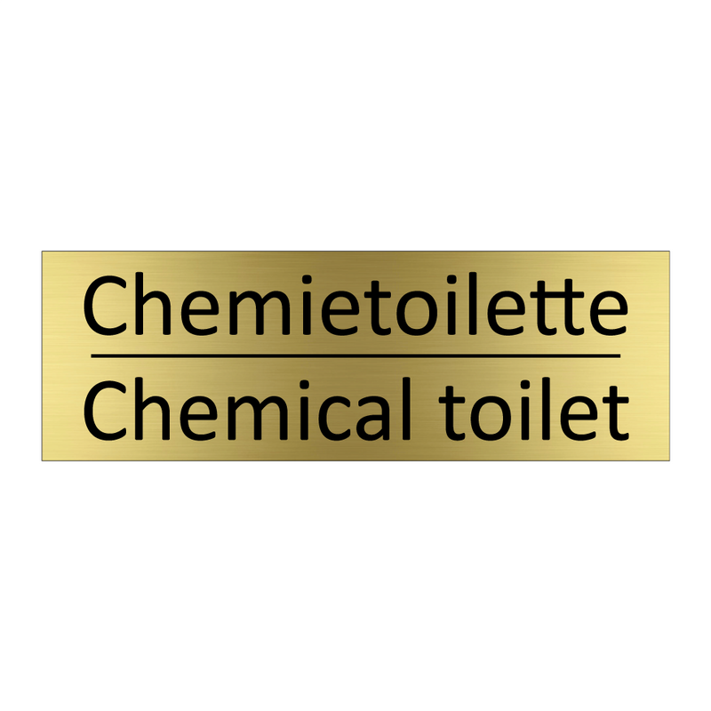 Chemietoilette - Chemical toilet
