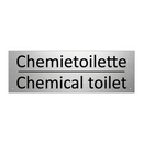 Chemietoilette - Chemical toilet