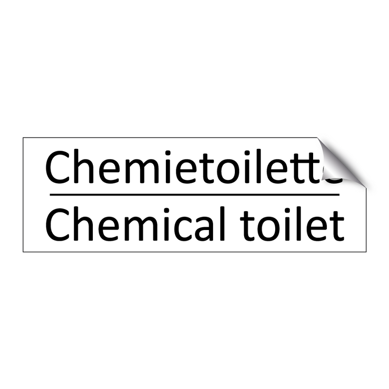 Chemietoilette - Chemical toilet