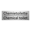 Chemietoilette - Chemical toilet