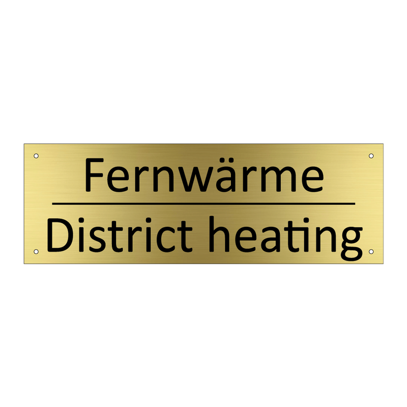 Fernwärme - District heating