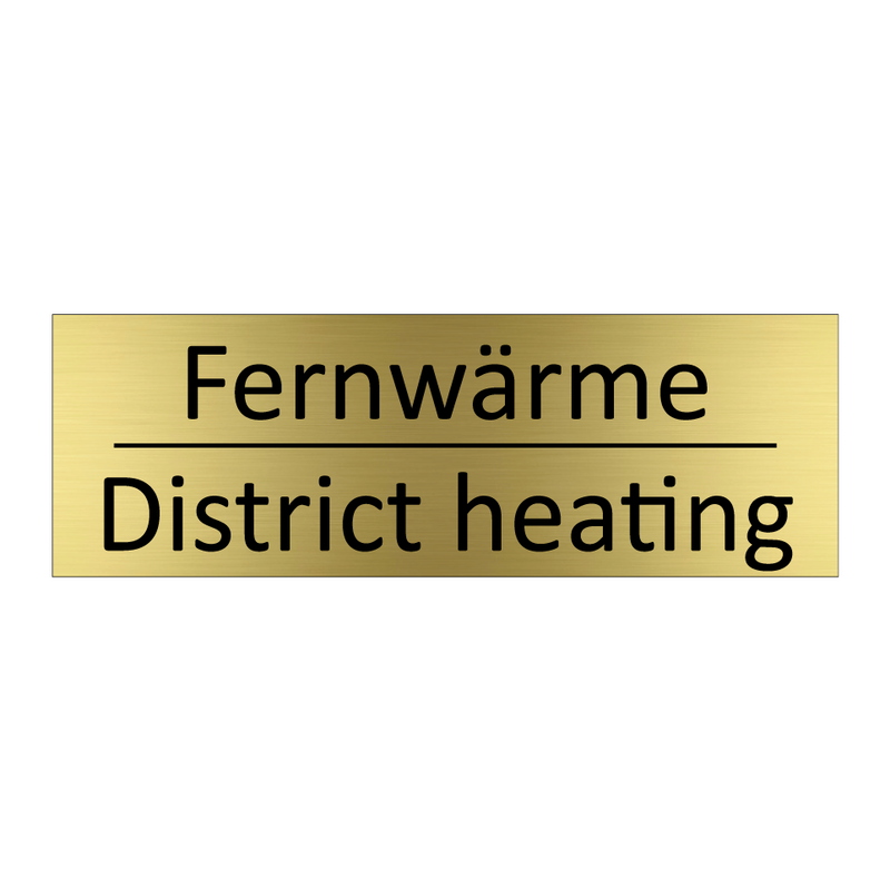 Fernwärme - District heating