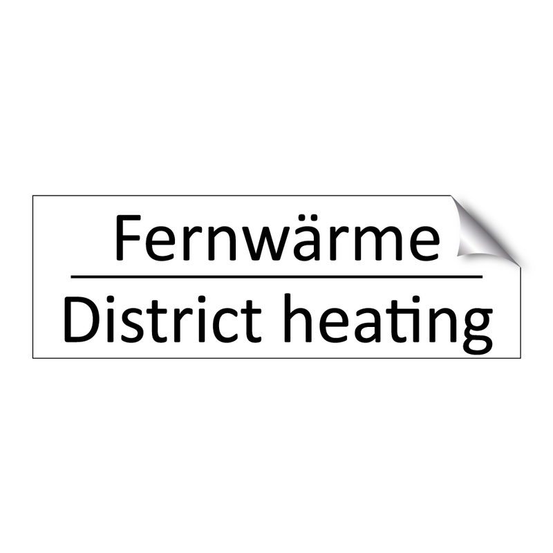 Fernwärme - District heating