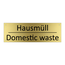 Hausmüll - Domestic waste