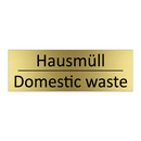 Hausmüll - Domestic waste