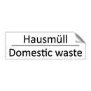 Hausmüll - Domestic waste