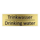 Trinkwasser - Drinking water