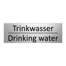 Trinkwasser - Drinking water