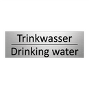 Trinkwasser - Drinking water