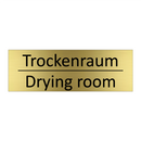 Trockenraum - Drying room