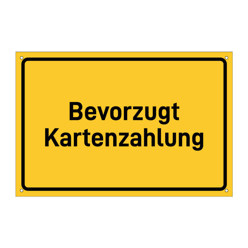 Bevorzugt Kartenzahlung & Bevorzugt Kartenzahlung & Bevorzugt Kartenzahlung