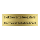 Elektroverteilungstafel - Electrical distribution board