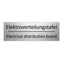 Elektroverteilungstafel - Electrical distribution board