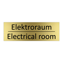 Elektroraum - Electrical room