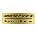 Aufzugsmaschinenraum - Elevator machine room