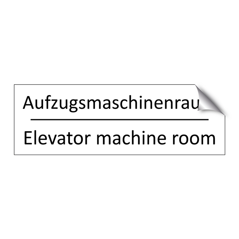 Aufzugsmaschinenraum - Elevator machine room