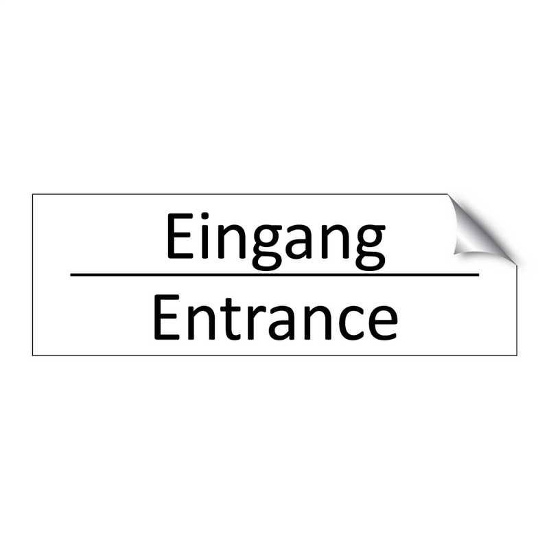 Eingang - Entrance