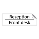 Rezeption - Front desk