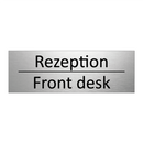 Rezeption - Front desk