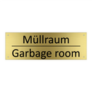 Müllraum - Garbage room