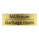 Müllraum - Garbage room