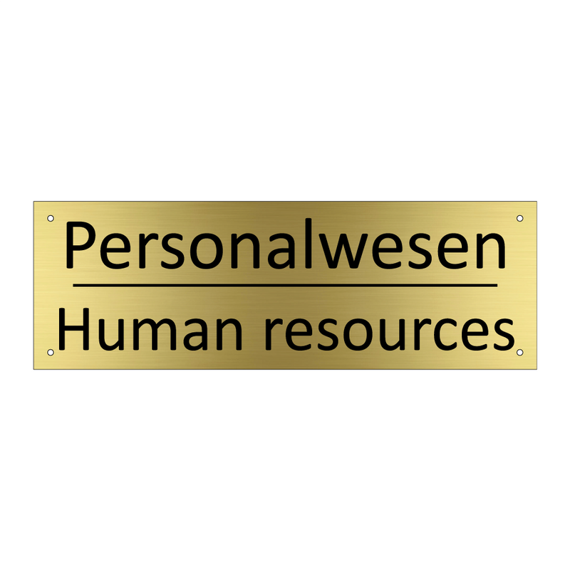 Personalwesen - Human resources