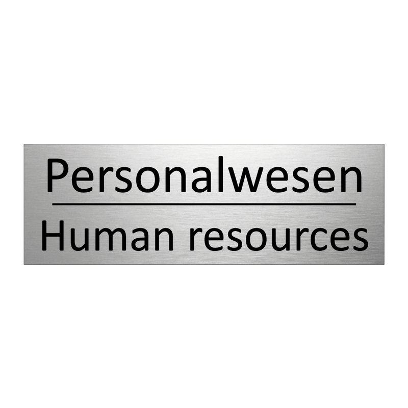 Personalwesen - Human resources