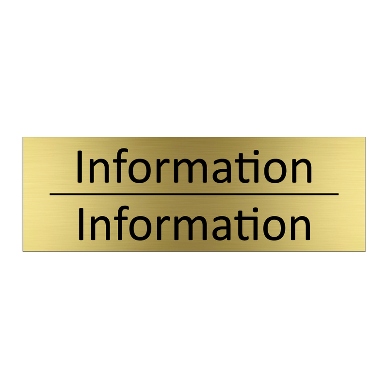 Information - Information