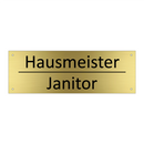 Hausmeister - Janitor