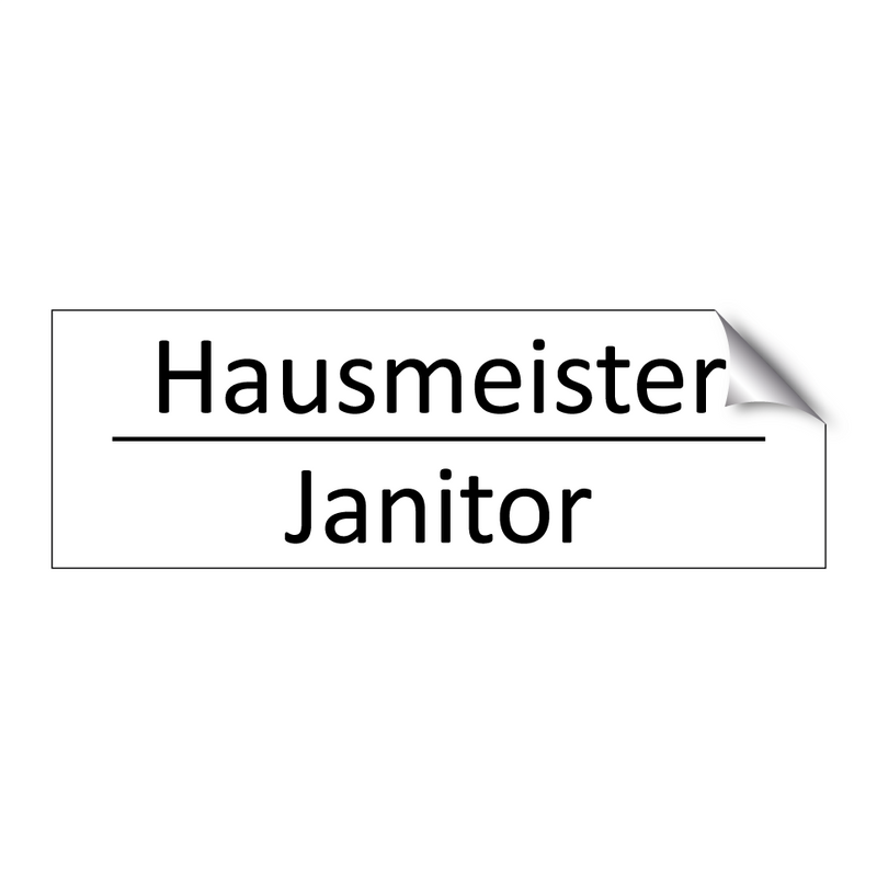 Hausmeister - Janitor