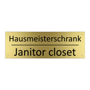 Hausmeisterschrank - Janitor closet