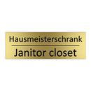 Hausmeisterschrank - Janitor closet