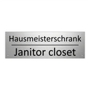 Hausmeisterschrank - Janitor closet