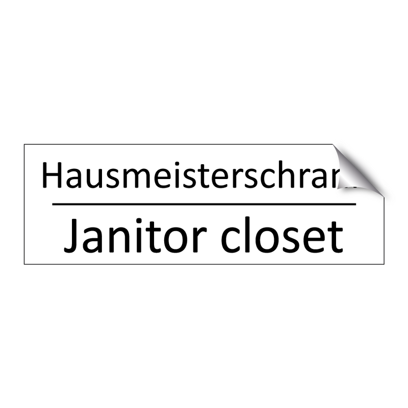Hausmeisterschrank - Janitor closet