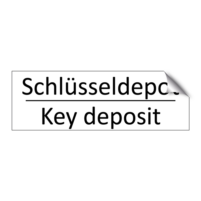 Schlüsseldepot - Key deposit