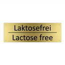 Laktosefrei - Lactose free