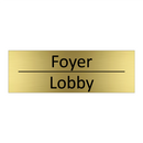 Foyer - Lobby