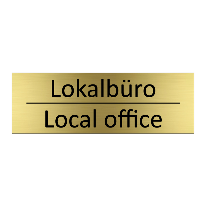 Lokalbüro - Local office