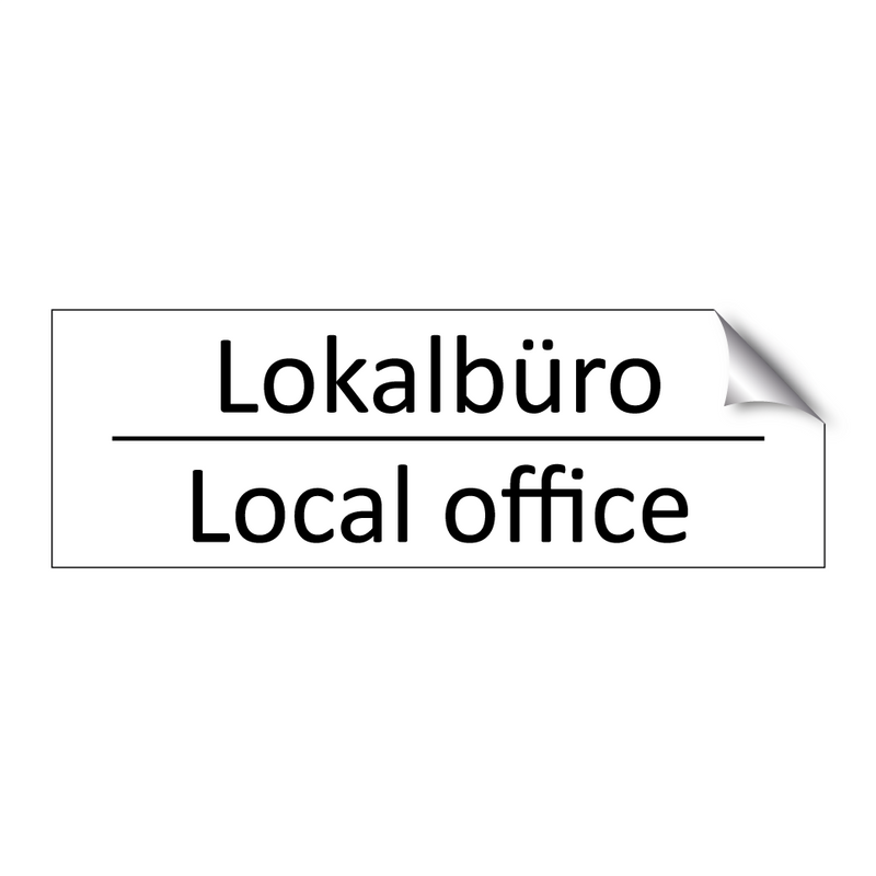 Lokalbüro - Local office