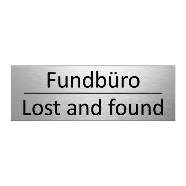 Fundbüro - Lost and found