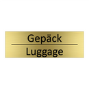Gepäck - Luggage