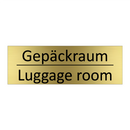 Gepäckraum - Luggage room