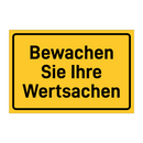 Bewachen Sie Ihre Wertsachen & Bewachen Sie Ihre Wertsachen & Bewachen Sie Ihre Wertsachen