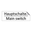 Hauptschalter - Main switch