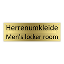Herrenumkleide - Men's locker room